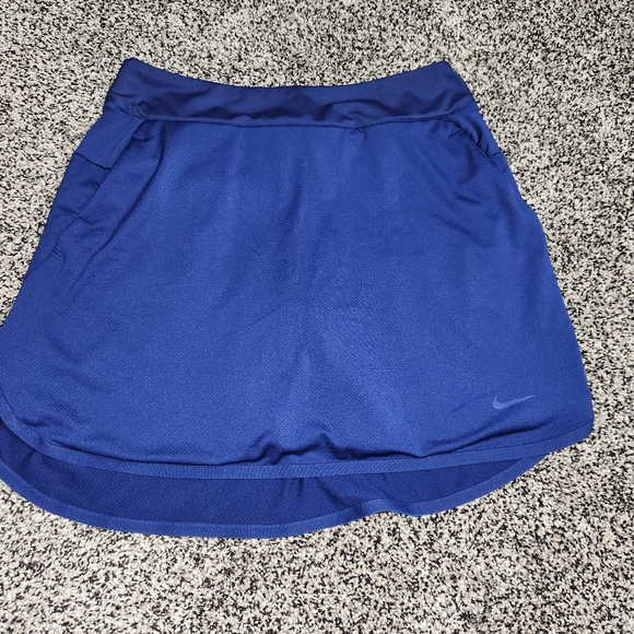 Nike Dri-Fit Skort,Skirt W/ Shorts,Golf Pickleball,Pockets Blue Women's Sz Small - Picture 1 of 9